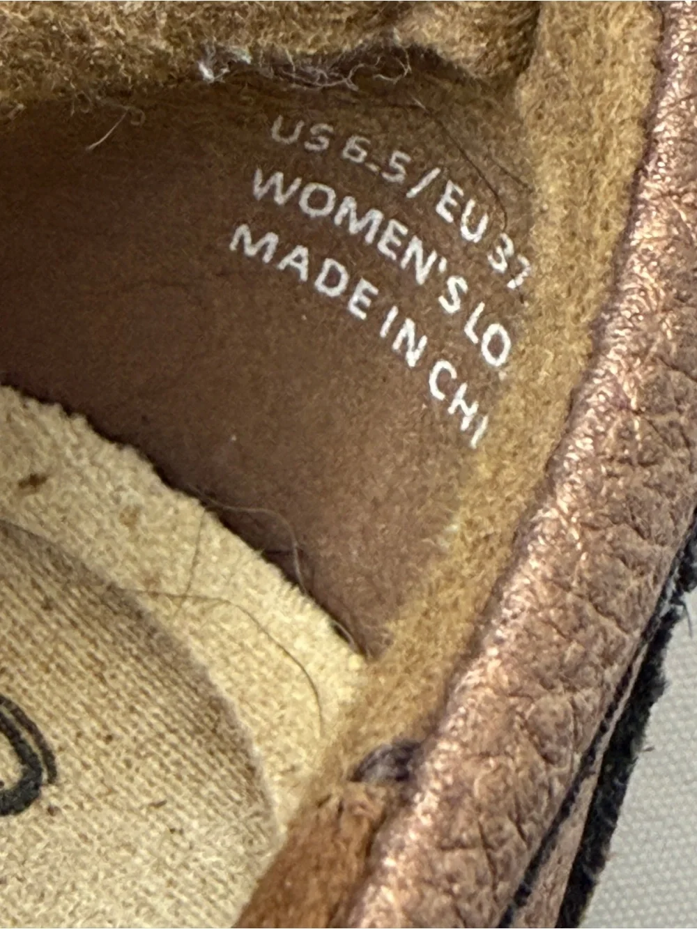 Women's Espadrille Slip-On Loafers in Metallic Brown